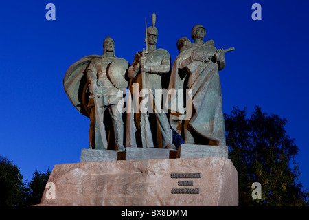 Monument aux soldats russes qui ont été victorieuses lors de l'époque médiévale, les guerres napoléoniennes et la seconde guerre mondiale Banque D'Images