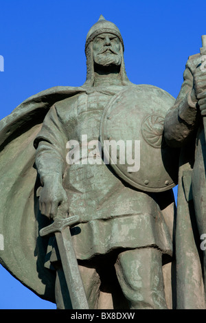 Détail d'un monument à l'armée russe qui a remporté la victoire au cours de l'époque médiévale, les guerres napoléoniennes et la seconde guerre mondiale Banque D'Images