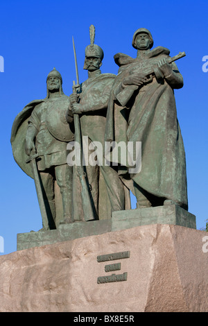 Monument aux soldats russes qui ont été victorieuses lors de l'époque médiévale, les guerres napoléoniennes et la seconde guerre mondiale Banque D'Images