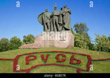 Monument aux soldats russes qui ont été victorieuses lors de l'époque médiévale, les guerres napoléoniennes et la seconde guerre mondiale Banque D'Images