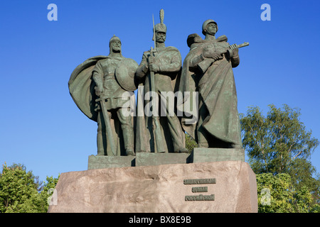 Monument aux soldats russes qui ont été victorieuses lors de l'époque médiévale, les guerres napoléoniennes et la seconde guerre mondiale Banque D'Images