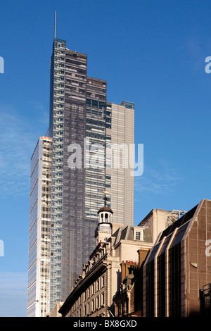 Heron Tower, en construction dans la ville de London - architectes Kohn Pedersen Fox - Déc 2010 Banque D'Images