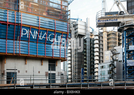 L 'Pinnacle' aussi connu comme Bishopsgate tower, en construction dans la ville de London architectes Kohn Pedersen Fox - Déc 2010 Banque D'Images