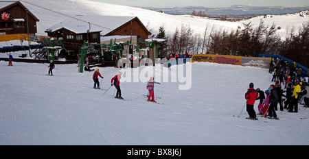 Centre des sports de Midlothian, scène de la neige à Hillend, Édimbourg, Écosse, Royaume-Uni, Europe Banque D'Images