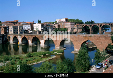 Vieux ponts à Albi, Tarn, France. Banque D'Images