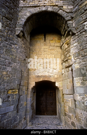 Château du comte, château comtal, forteresse militaire, guerres cathares, croisades Albigeoises, la cité, ville de Carcassonne, languedoc-roussillon, france Banque D'Images