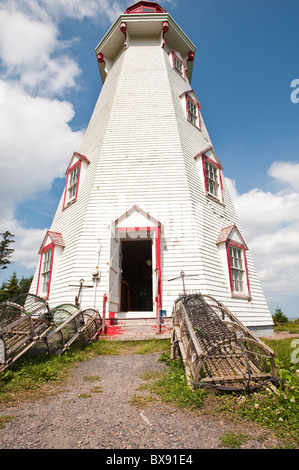 Panmure Island, l'Île du Prince Édouard. Panmure Head Lighthouse. Banque D'Images