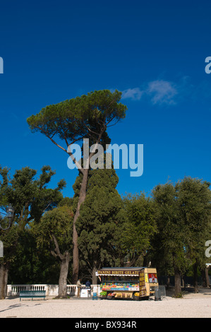 Piazza Napoleone I dans le parc de la Villa Borghèse à Rome Italie Europe Banque D'Images