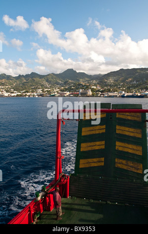 Port de Kingstown, Saint Vincent et Grenadines. Banque D'Images