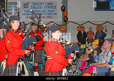 Bande Highland dans Smokey Lake, Alberta, Canada Banque D'Images