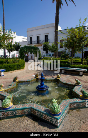 L'Andalousie, Tarifa, Plaza Santa Maria Banque D'Images