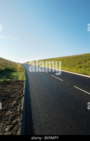 La construction de nouvelles routes à proximité de la nouvelle version de l'Haughley se penche sur la jonction A14 Stowmarket Suffolk UK Banque D'Images