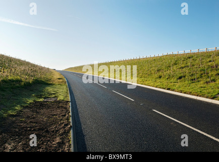 La construction de nouvelles routes à proximité de la nouvelle version de l'Haughley se penche sur la jonction A14 Stowmarket Suffolk UK Banque D'Images