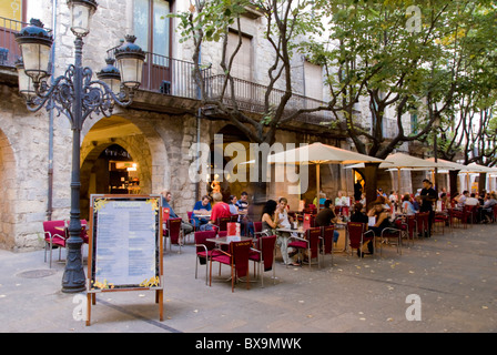 Barcelone, Rambla Catalunya, Banque D'Images