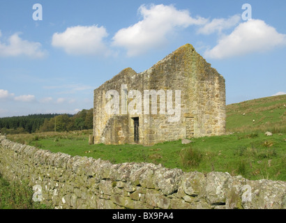 Tertres noirs bastle house, tarset vallée, Northumberland, England, UK. Banque D'Images