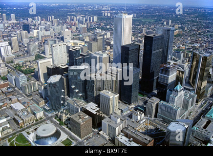 Vue aérienne de Toronto, Ontario, Canada. Banque D'Images