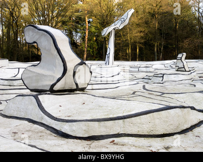 Sculpture Jardin d'email par Jean Dubuffet à Kroller-Muller Museum aux Pays-Bas Banque D'Images