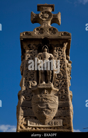 Monument commémoratif de guerre dans le marché du beurre, juste à l'extérieur des portes de la Cathédrale de Canterbury, Kent, Angleterre Banque D'Images