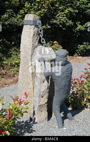 Rare monument à la rébellion irlandaise de 1798 (construit en 1998), Carrickbyrne, comté de Wexford, Irlande (Eire). Banque D'Images