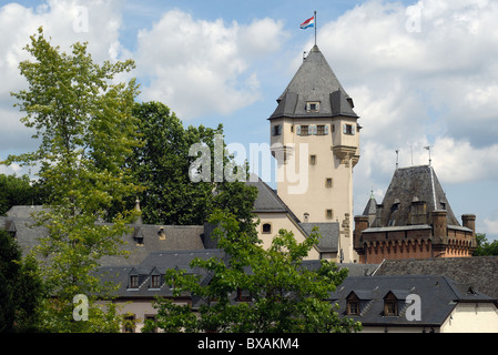 Château de Berg, la résidence du Grand-duc de Luxembourg, Colmar-Berg, Luxembourg Banque D'Images