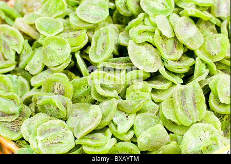 Tranches de kiwi séché Banque D'Images