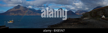 Le Sud de l'Arc de la montagnes Cuillin de Elgol, île de Skye, Écosse Banque D'Images