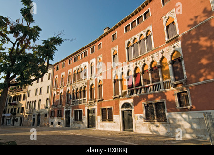 Palais Soranzo Campo San Polo, 14e/15e siècle, Venise, Vénétie, Italie Banque D'Images