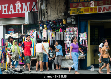 Scène de rue, Cebu City, Philippines Banque D'Images