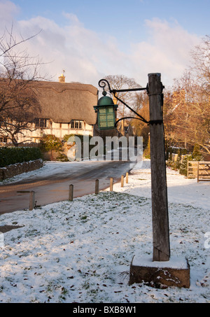 Le village de Cotswold Stantion dans le Gloucestershire. L'Angleterre Banque D'Images