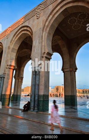 Mosquée Hassan II à Casablanca Banque D'Images