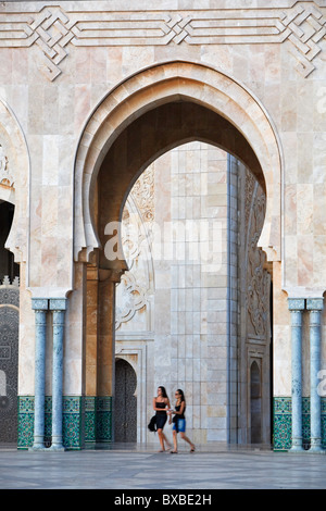 Mosquée Hassan II à Casablanca Banque D'Images