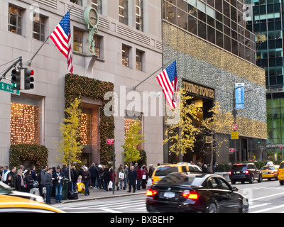 Tiffany & Co., fêtes, NYC Banque D'Images