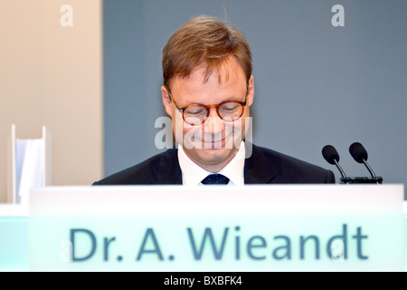 Axel Wieandt, président de l'Hypo Real Estate Holding AG, à l'assemblée générale du 13.08.2009 à Munich, Bavière Banque D'Images