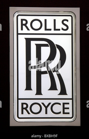 Logo du fabricant automobile Rolls-Royce, qui fait partie du groupe BMW, à la 63. Internationale Internationale Automobilausstellung Banque D'Images