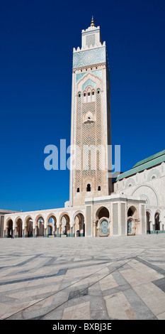 Détail de la fontaine Mosquée Hassan II à Casablanca Maroc Banque D'Images