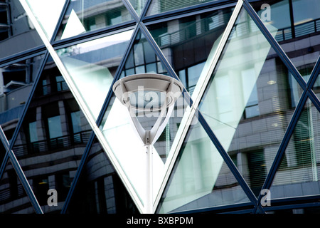 Siège de l'assurance Swiss-Re, Swiss Re Building, la tour Swiss Re à Londres, Angleterre, Royaume-Uni, Europe Banque D'Images