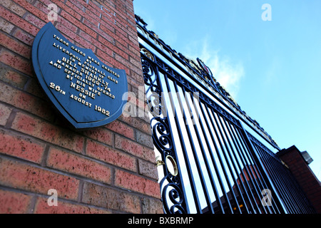 Les portes à Anfield, Liverpool Football Club. Banque D'Images