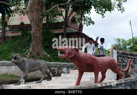 Udong, province de Kandal. Le Cambodge. Asie Banque D'Images