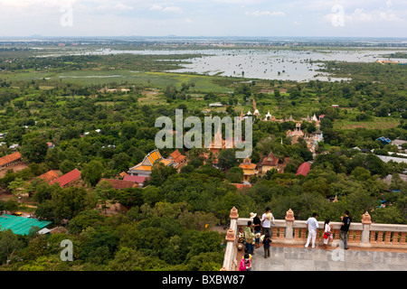 Udong, province de Kandal. Le Cambodge. Asie Banque D'Images