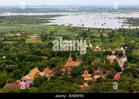 Udong, province de Kandal. Le Cambodge. Asie Banque D'Images