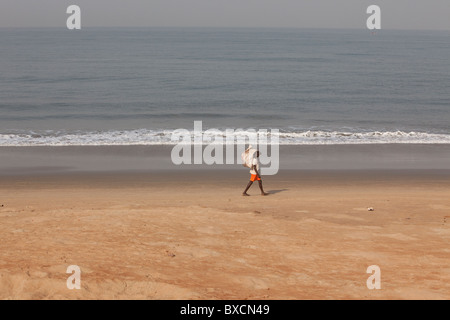 Plages de pêche de la ville capitale de la Sierra Leone, Freetown, le long de l'océan Atlantique. Banque D'Images