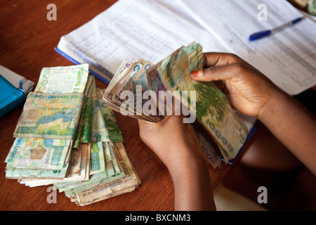 Le Leone est l'unité monétaire de la Sierra Leone, Afrique de l'Ouest. Banque D'Images