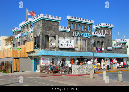 Hamels à Ventura et Strand Chemin de Mission Beach, San Diego, Californie, USA. Banque D'Images
