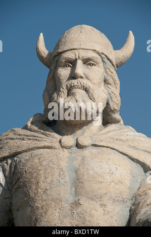 Statue de Viking à Gimli, Manitoba Canada Banque D'Images