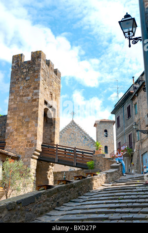 Château de Bolsena. Rocca Monaldeschi. Bolsena, Latium, Italie. Banque D'Images