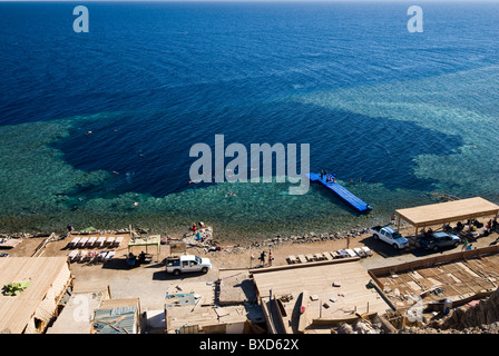 Blue Hole, Dahab, Egypte, Mer Rouge Banque D'Images