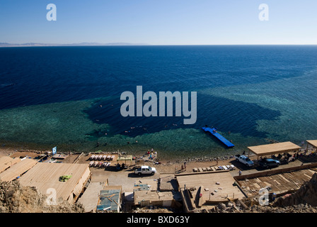 Blue Hole, Dahab, Egypte, Mer Rouge Banque D'Images