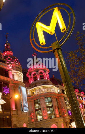 Europe, France, Paris (75), le grand magasin le printemps Banque D'Images