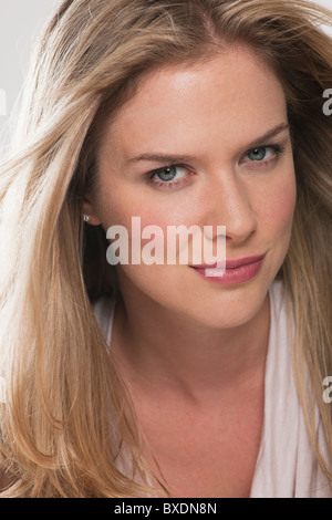 Belle blonde woman Banque D'Images