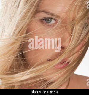 Belle blonde woman Banque D'Images